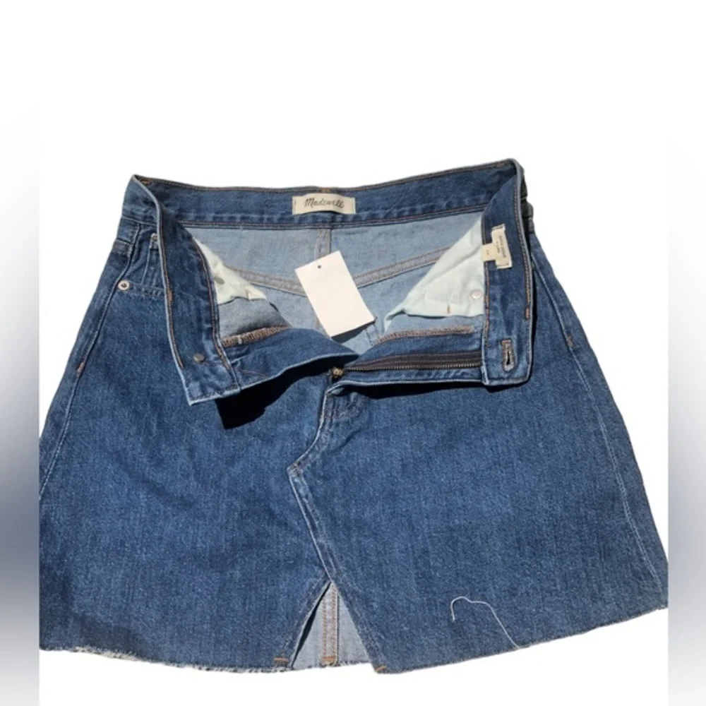 Madewell Denim A-Line Mini Skirt Blue Size 26